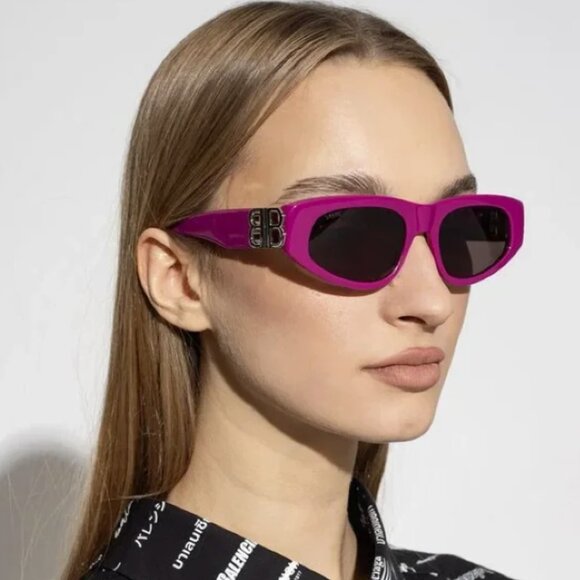 NEW BALENCIAGA PINK SUNGLASSES, BALENCIAGA EYEWEAR - Picture 3 of 4